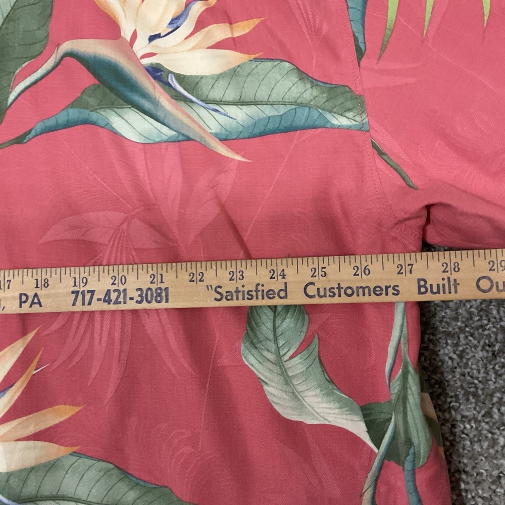 Tommy Bahama Shirt Blue Floral Tropical Hawaiian Resort Casual Men's 2XLB - Picture 9 of 10